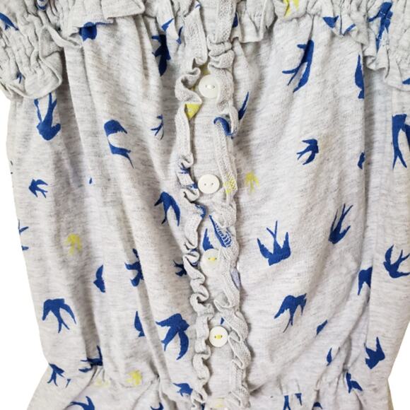 2 FOR $5 SALE Next Blue Gray And Yellow Sleeveless Romper Size 4/5 - Picture 5 of 12